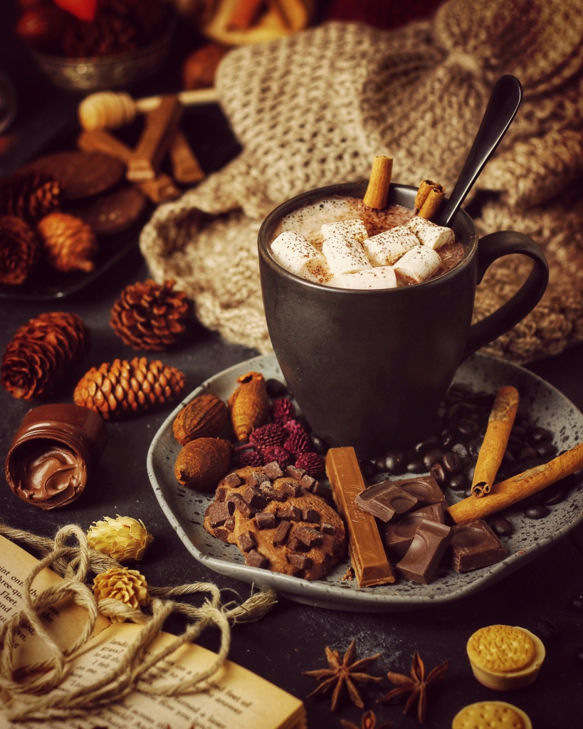 Forró csoki, ételfotó dizájn és gourmet pillanatok